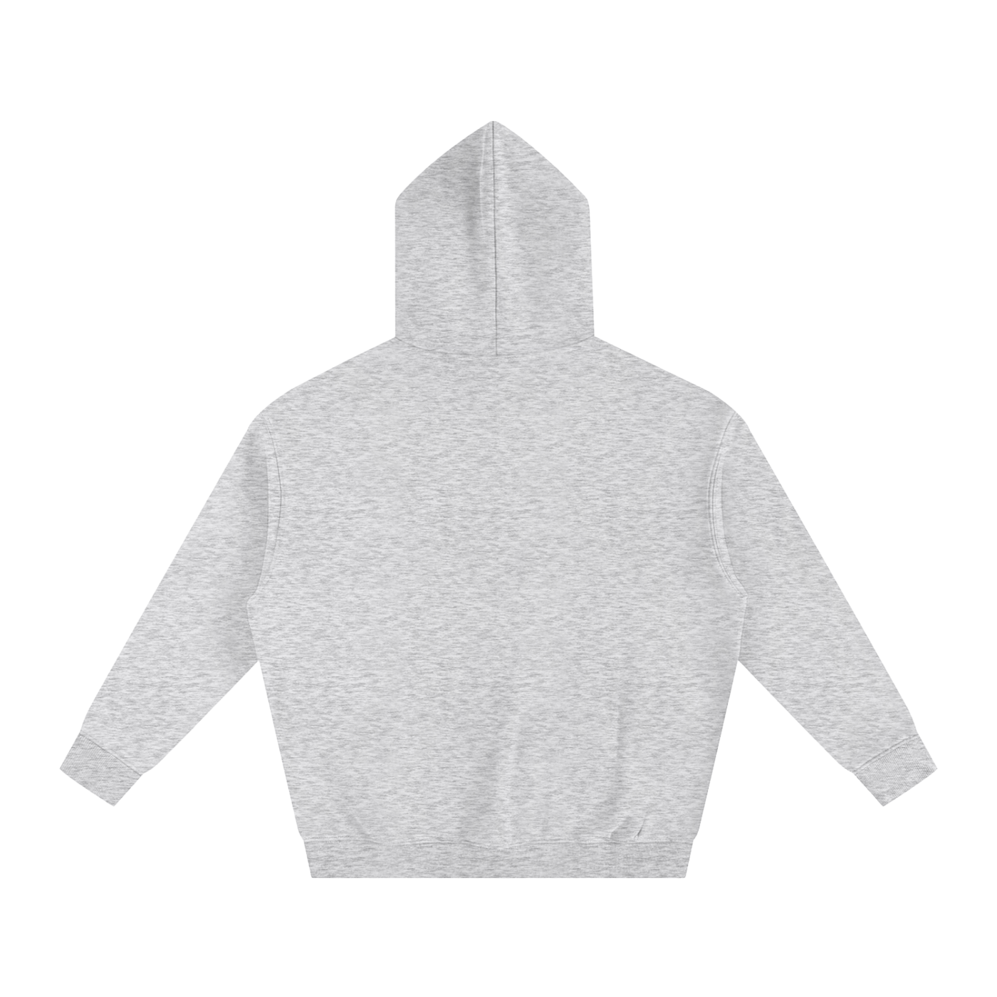 Hardcore Oversize Fleeced Hoodie white txt