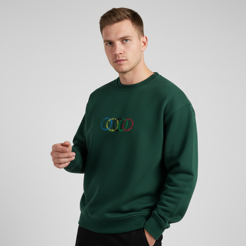 4 Rings Horizontal Fleeced Sweatshirt