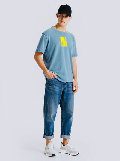 KING - Snow Washed Oversized Cotton T-Shirt