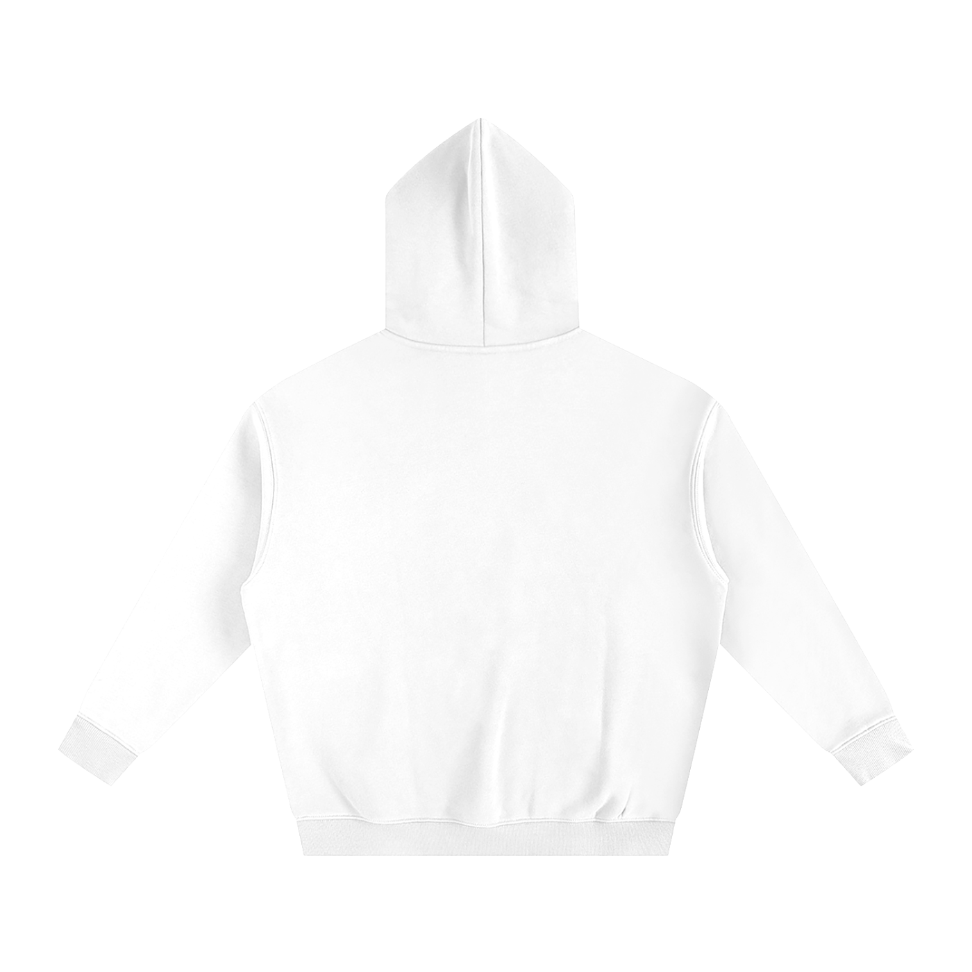 Hardcore Oversize Fleeced Hoodie black txt