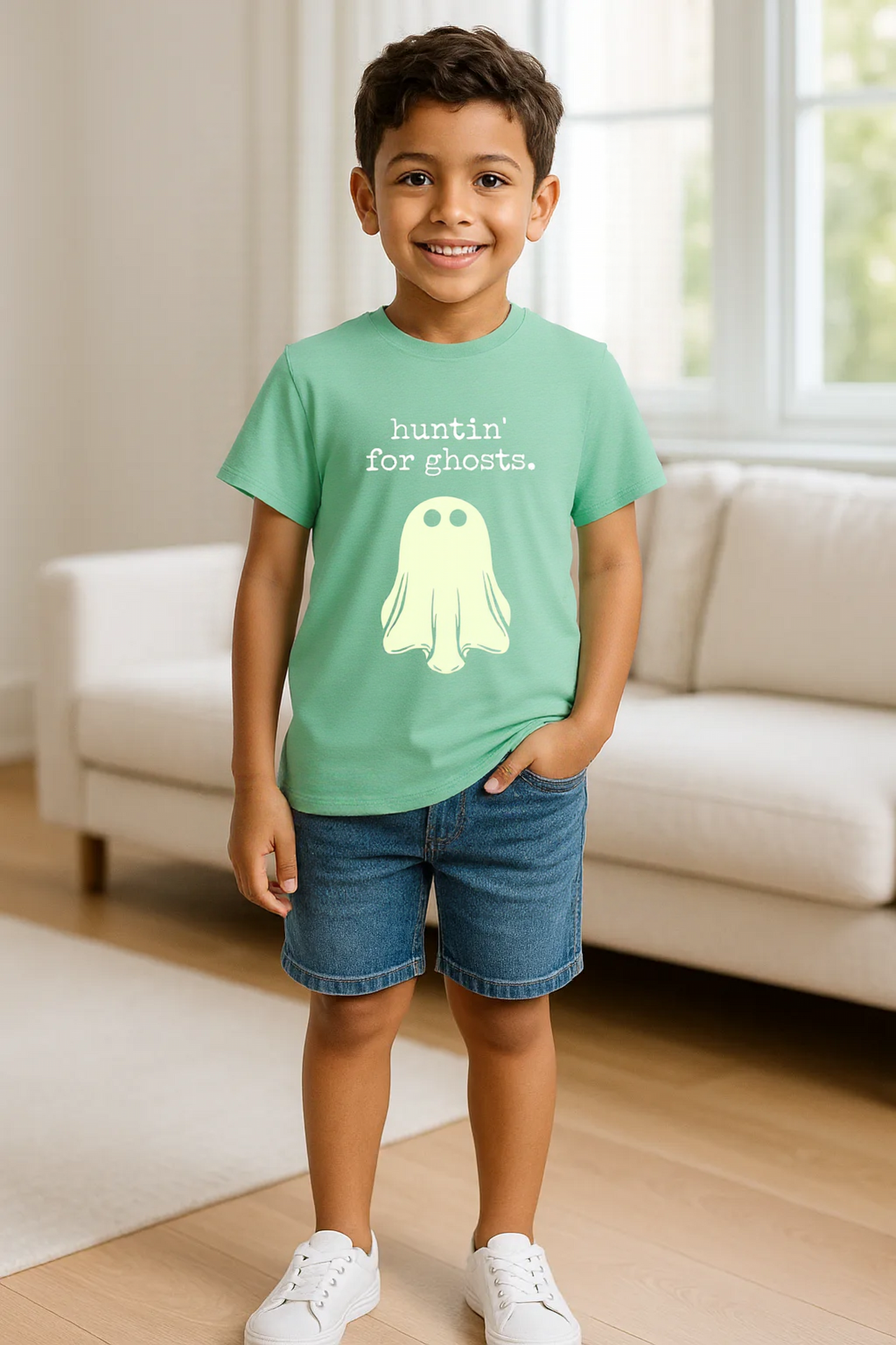 Kids Huntin for Ghosts Tees