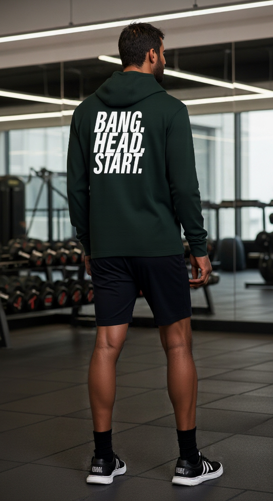 Soft Hooded Sports Jacket - Bang.Head.Strat - blk/wht