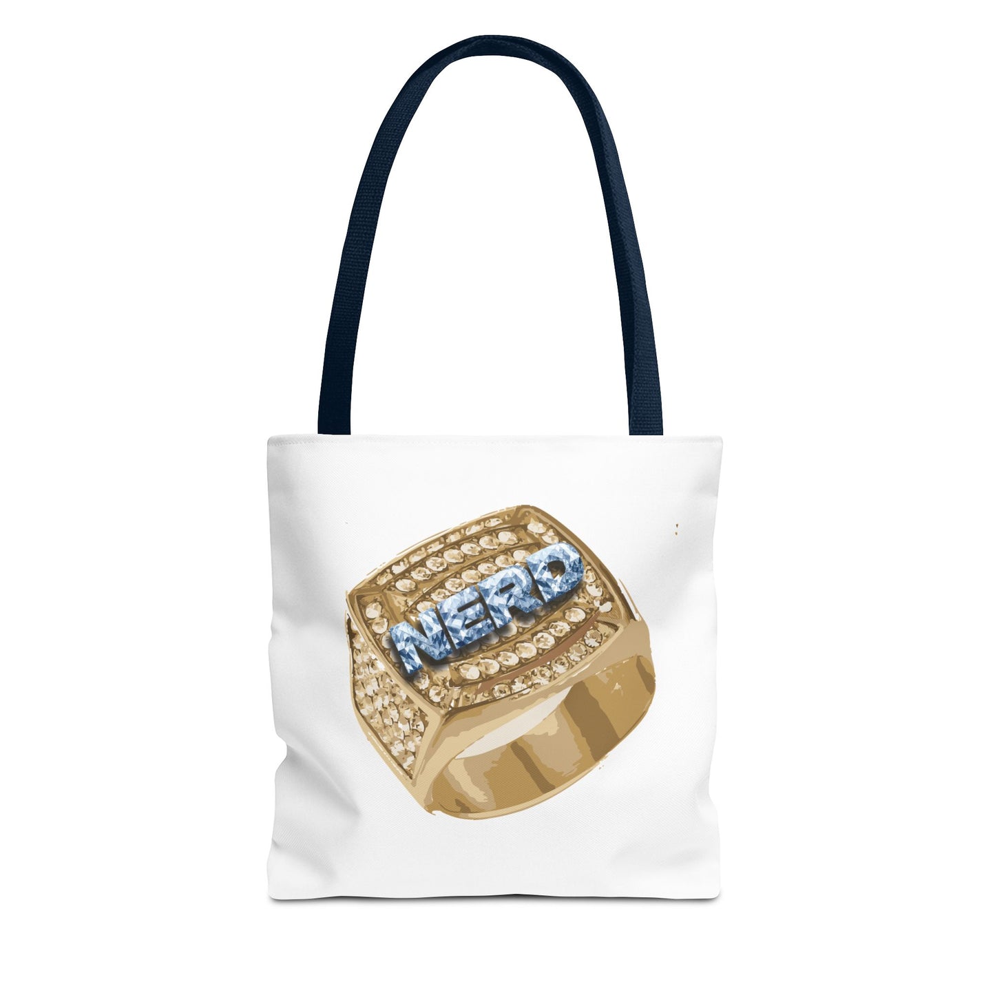 NERD Glamorous Tote Bag with Statement Ring Design