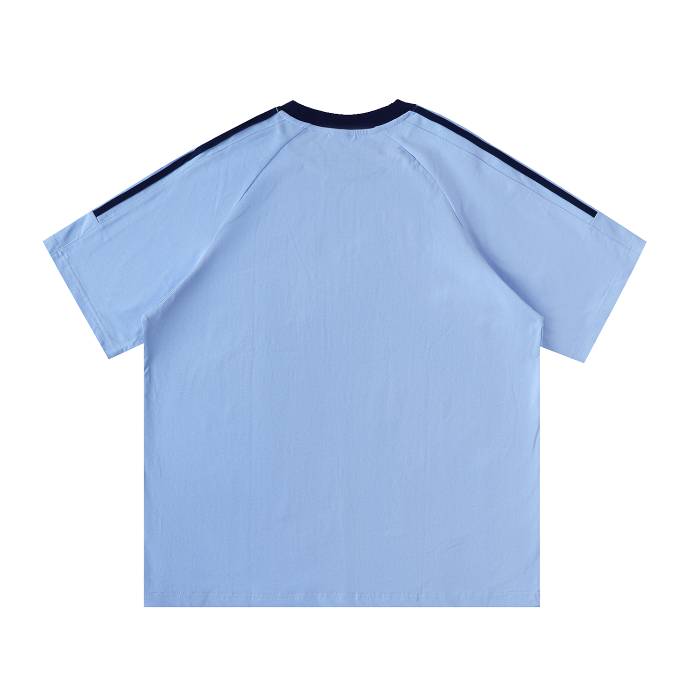Johs Video Club - Contrast Tape Crewneck Cotton T-Shirt