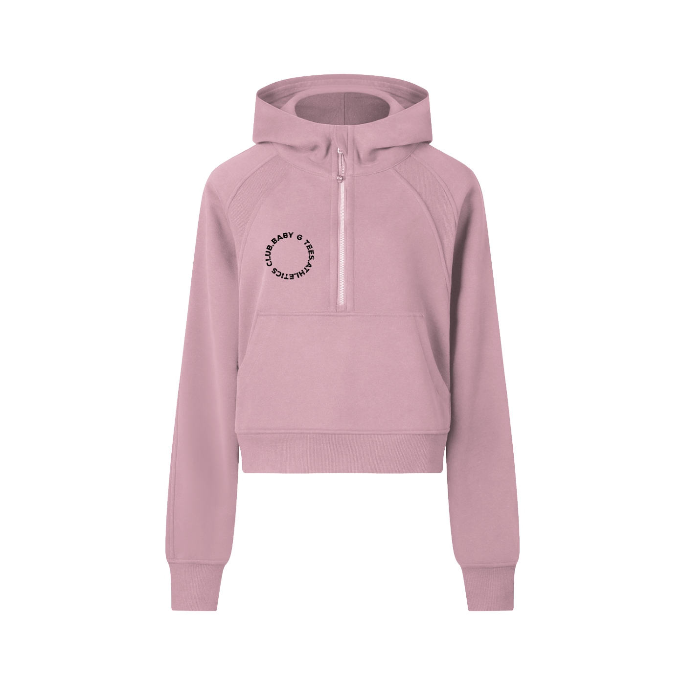 Cropped Half-Zip Hoodie