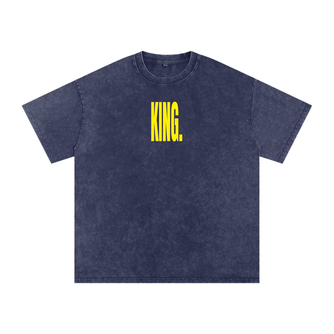 KING - Snow Washed Oversized Cotton T-Shirt