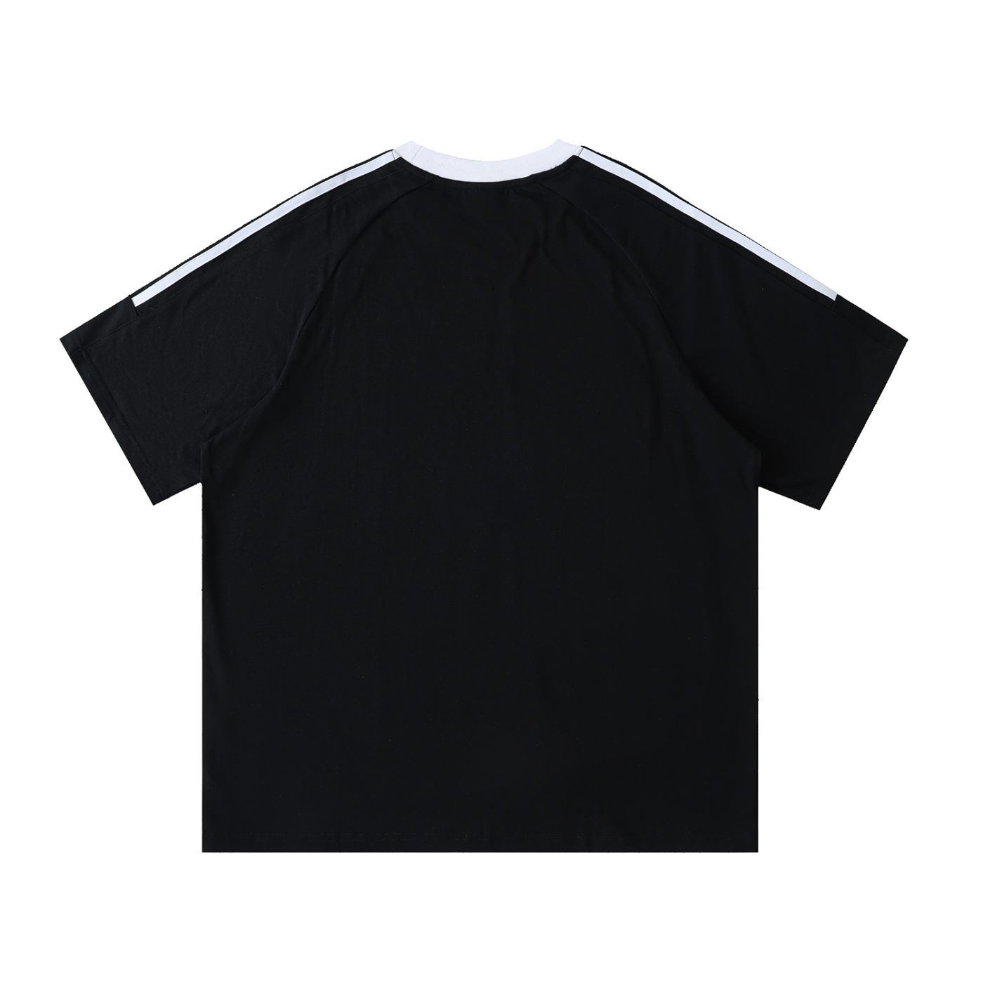 Johs Video Club - Contrast Tape Crewneck Cotton T-Shirt