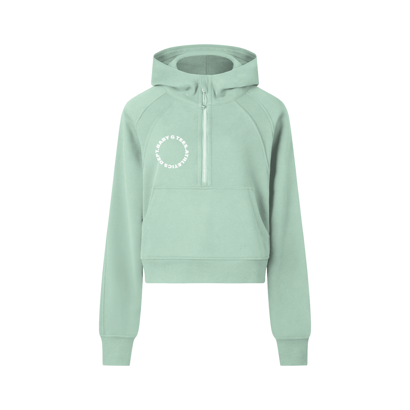 Cropped Half-Zip Hoodie