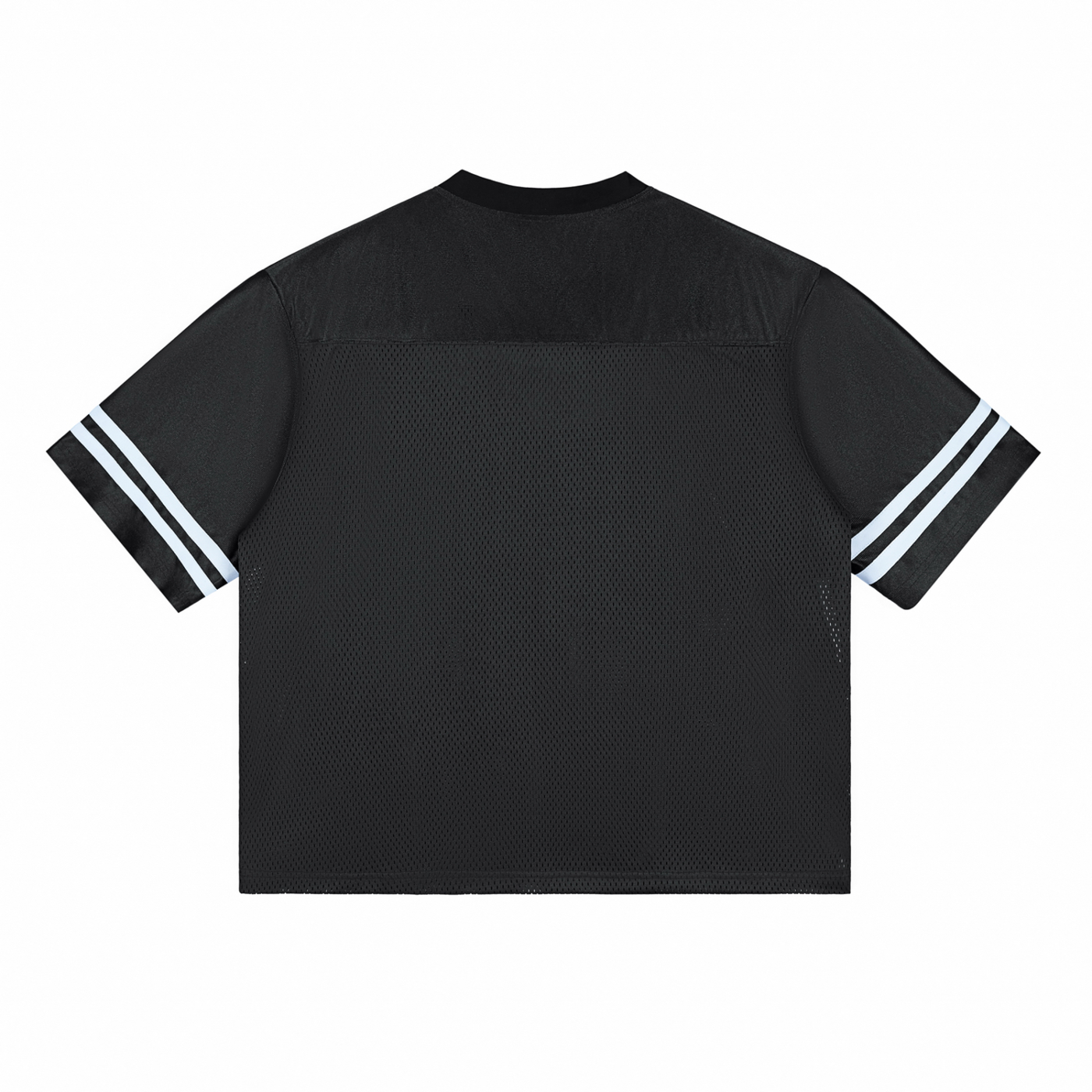 Progression Sessions Black  & White Taped Mesh T-Shirt
