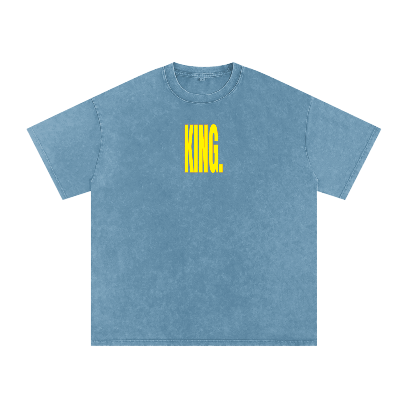 KING - Snow Washed Oversized Cotton T-Shirt