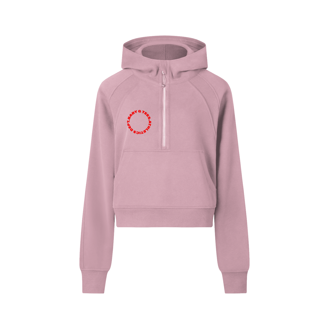 Cropped Half-Zip Hoodie