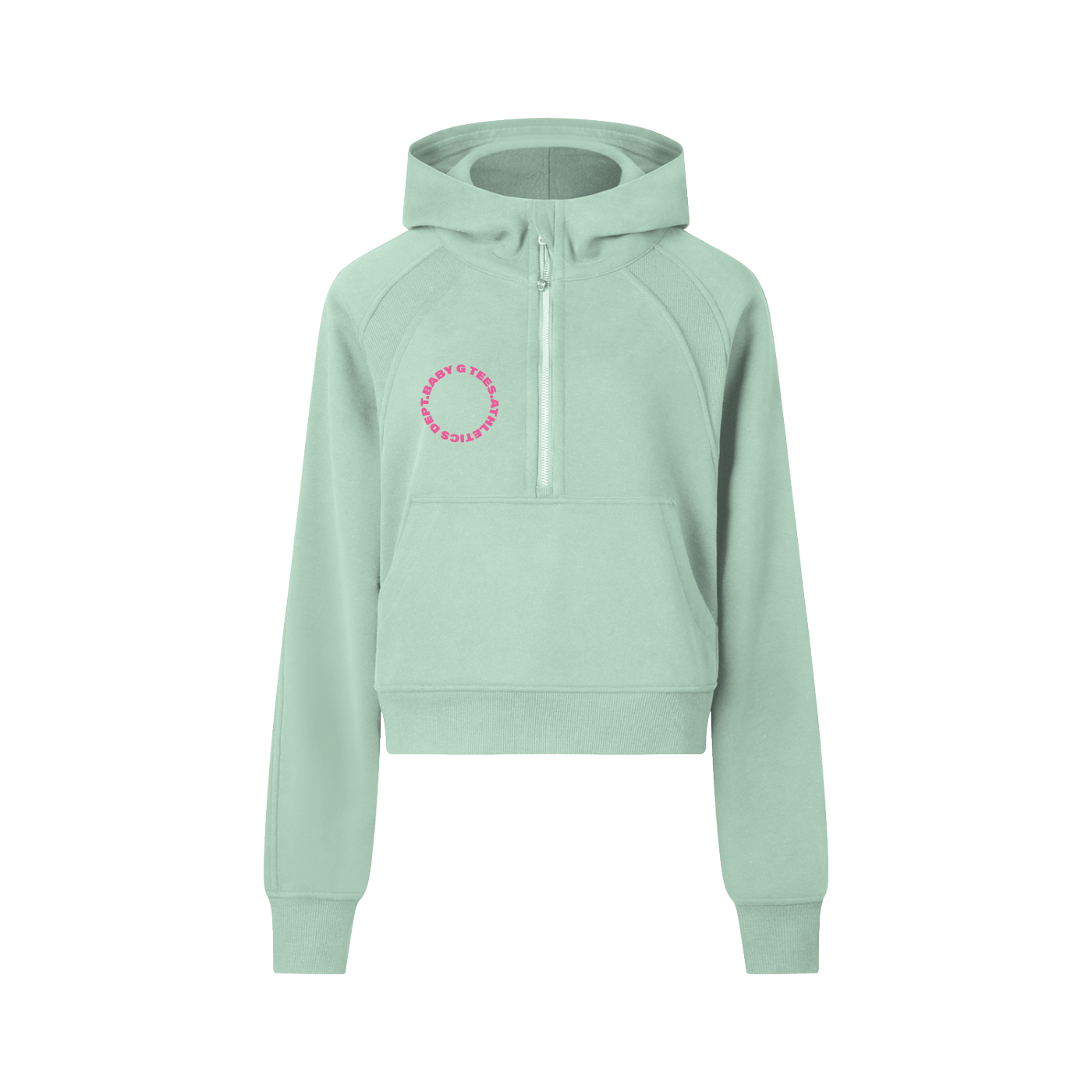 Cropped Half-Zip Hoodie