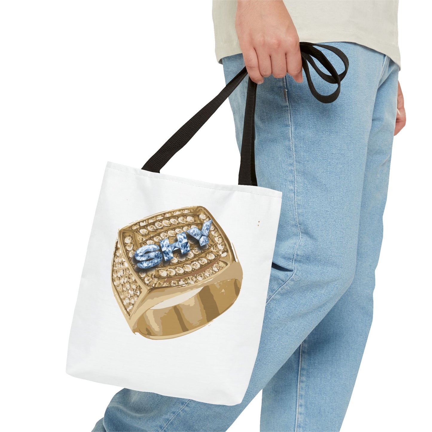 SHY - Stylish Tote Bag with statement Ring Design