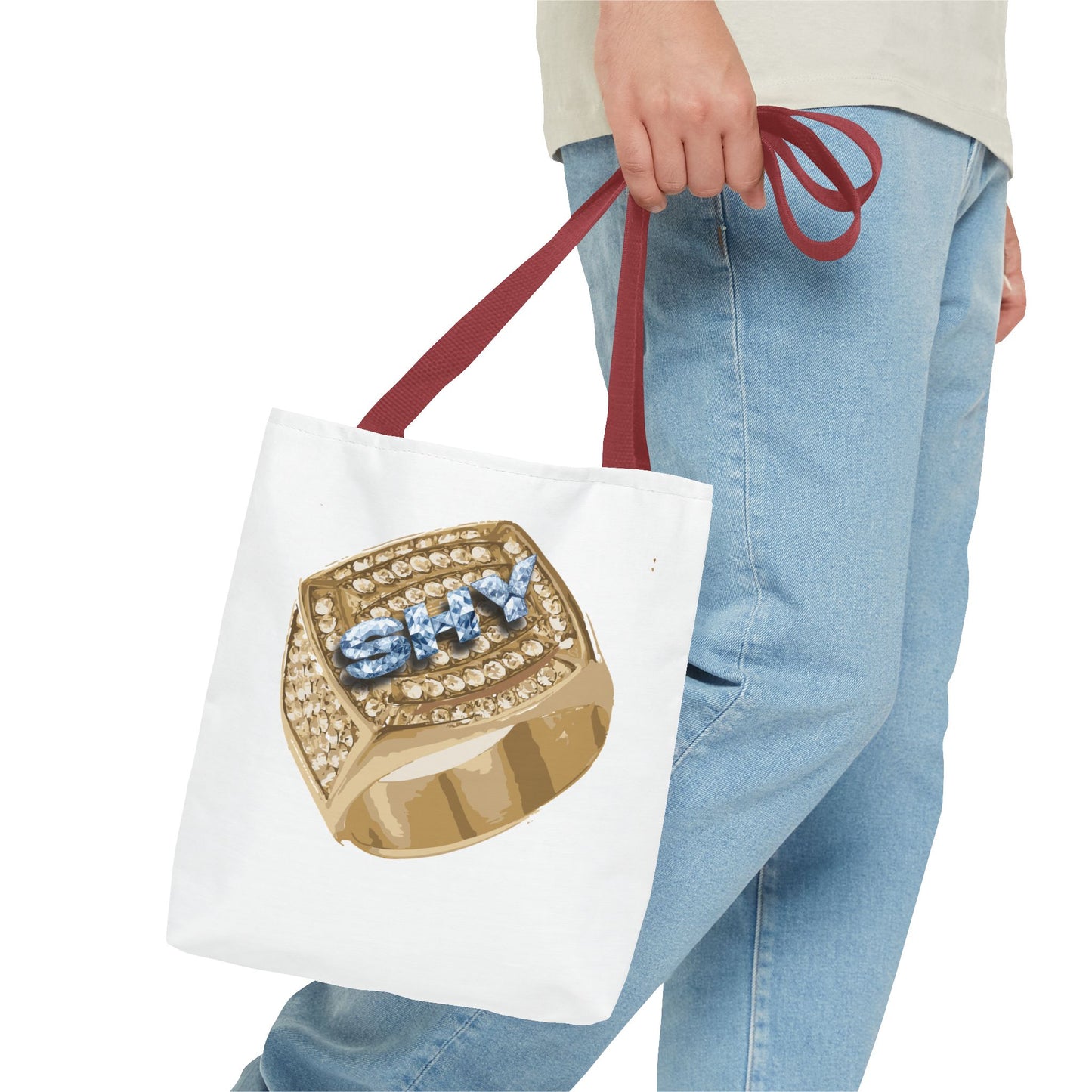 SHY - Stylish Tote Bag with statement Ring Design