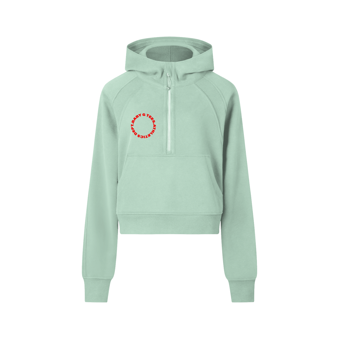 Cropped Half-Zip Hoodie