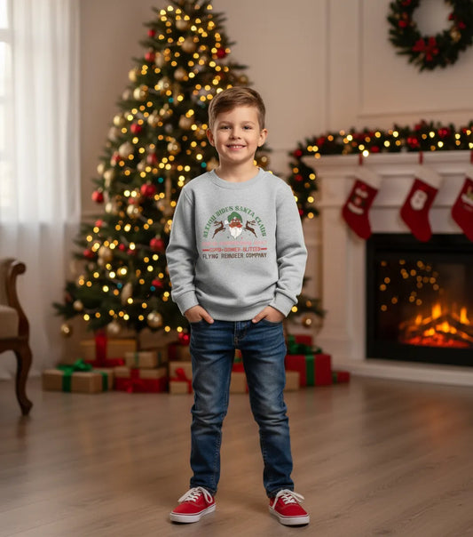 Sleigh Rides Kids Christmas Sweatshirt