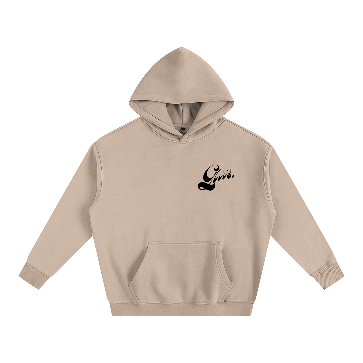 Oversize Fleeced Hoodie - Fleeced Hoodie with GTees latest graphic design.