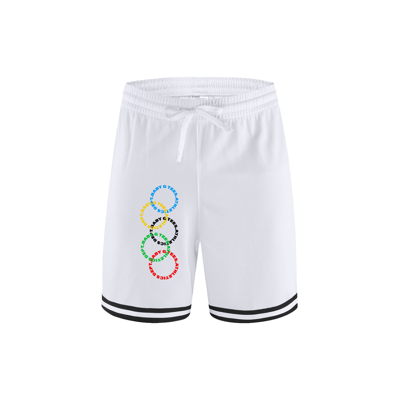 Classic Stripe Trim Basketball Shorts