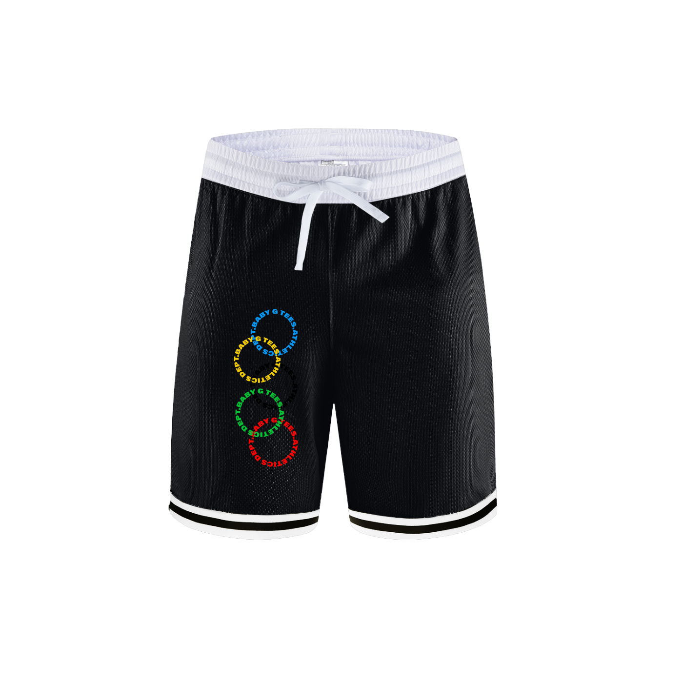 Classic Stripe Trim Basketball Shorts