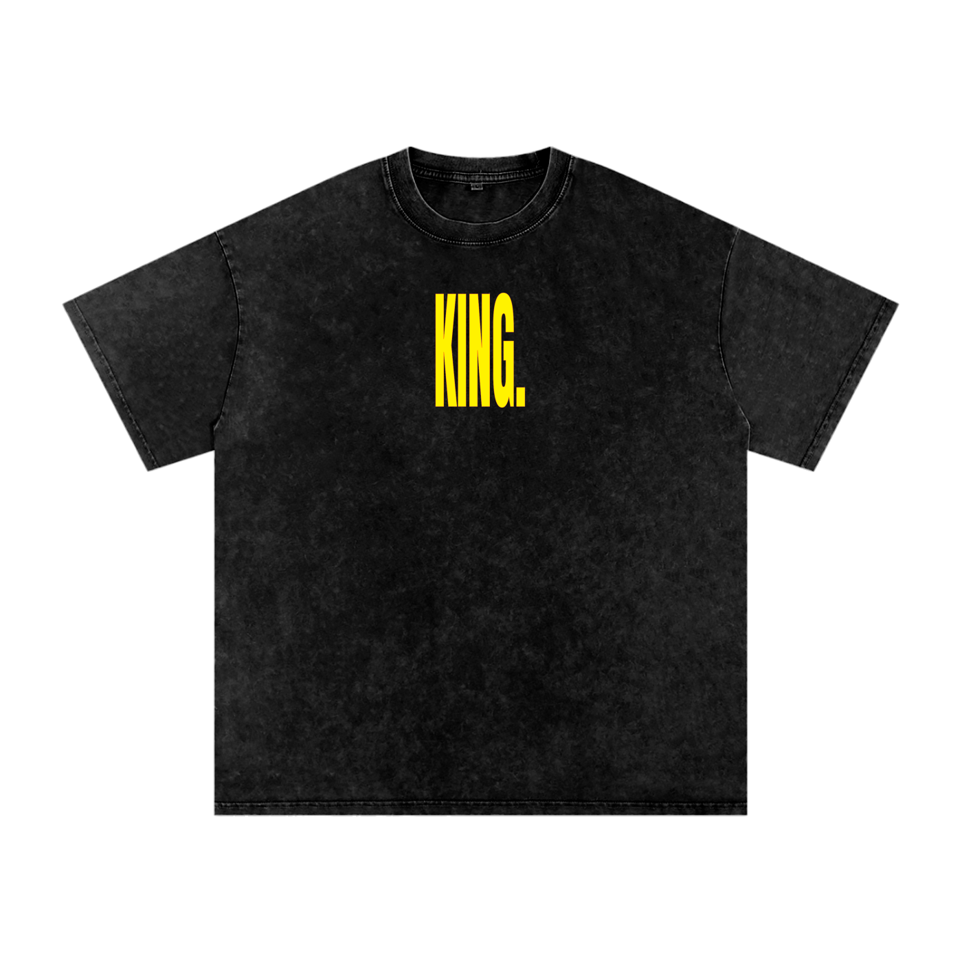 KING - Snow Washed Oversized Cotton T-Shirt