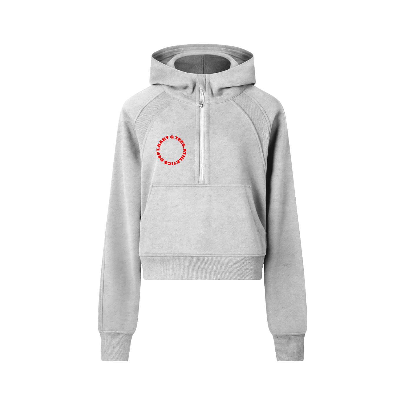 Cropped Half-Zip Hoodie