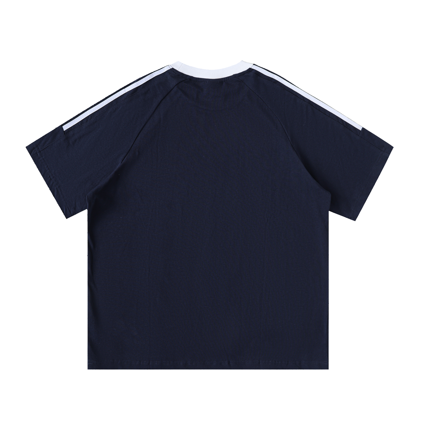 Johs Video Club - Contrast Tape Crewneck Cotton T-Shirt