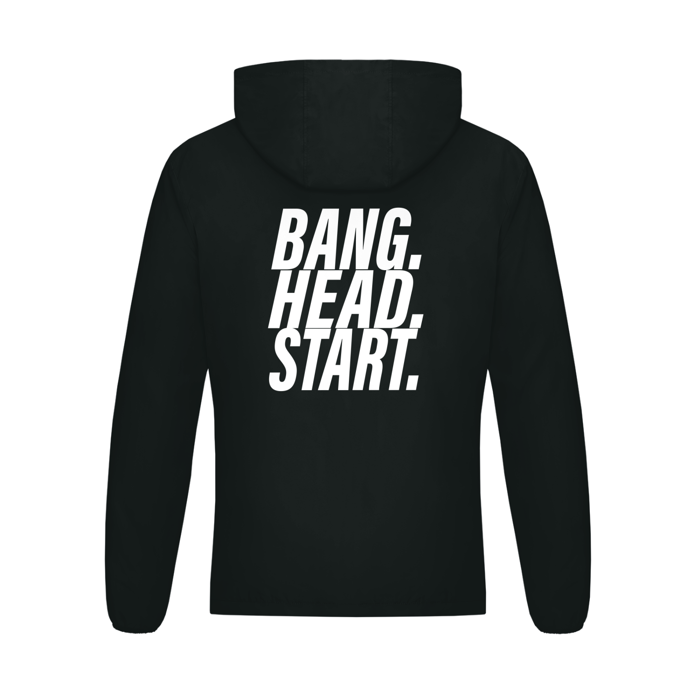 Soft Hooded Sports Jacket - Bang.Head.Strat - blk/wht