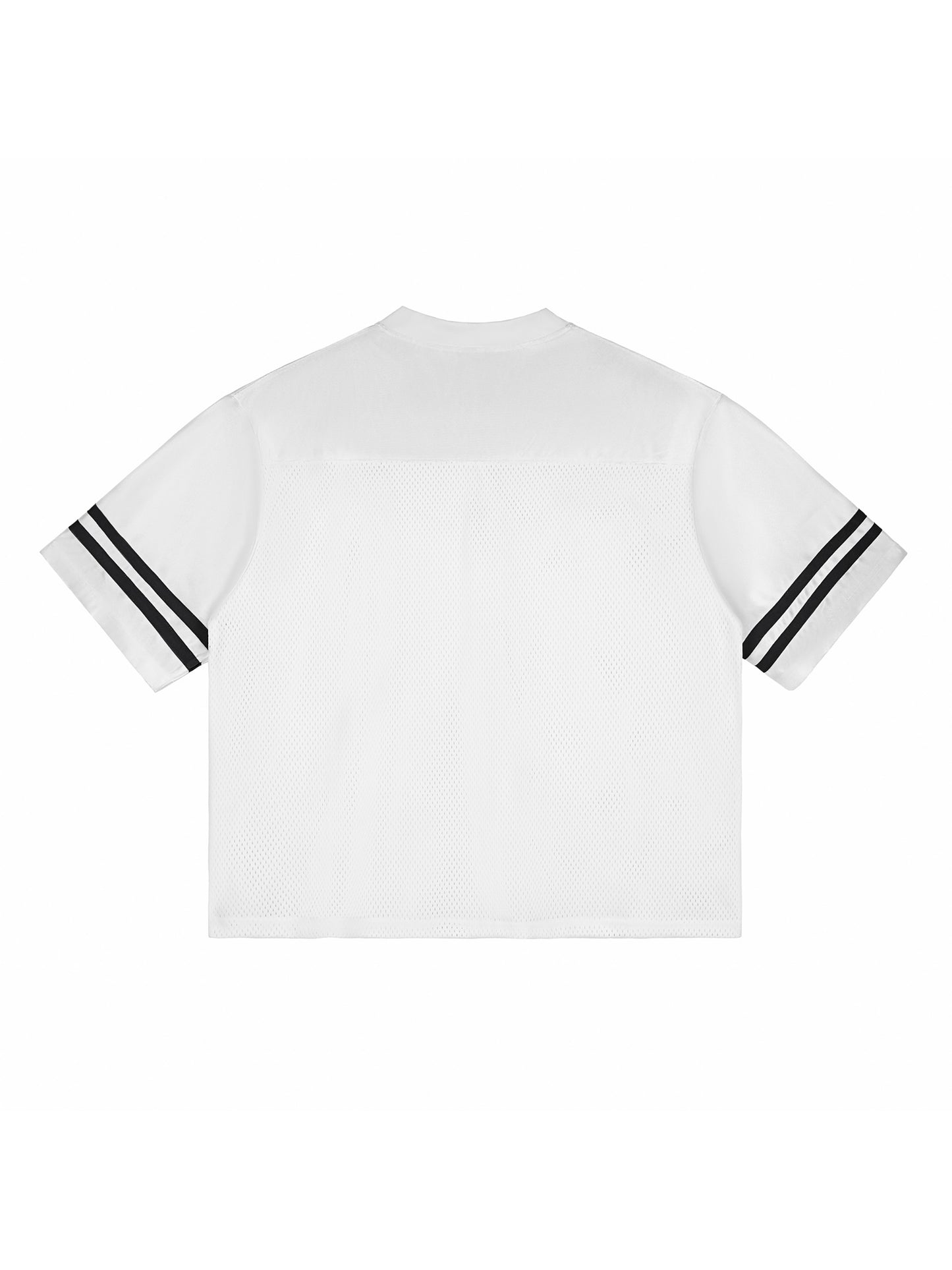 Progression Sessions Black  & White Taped Mesh T-Shirt