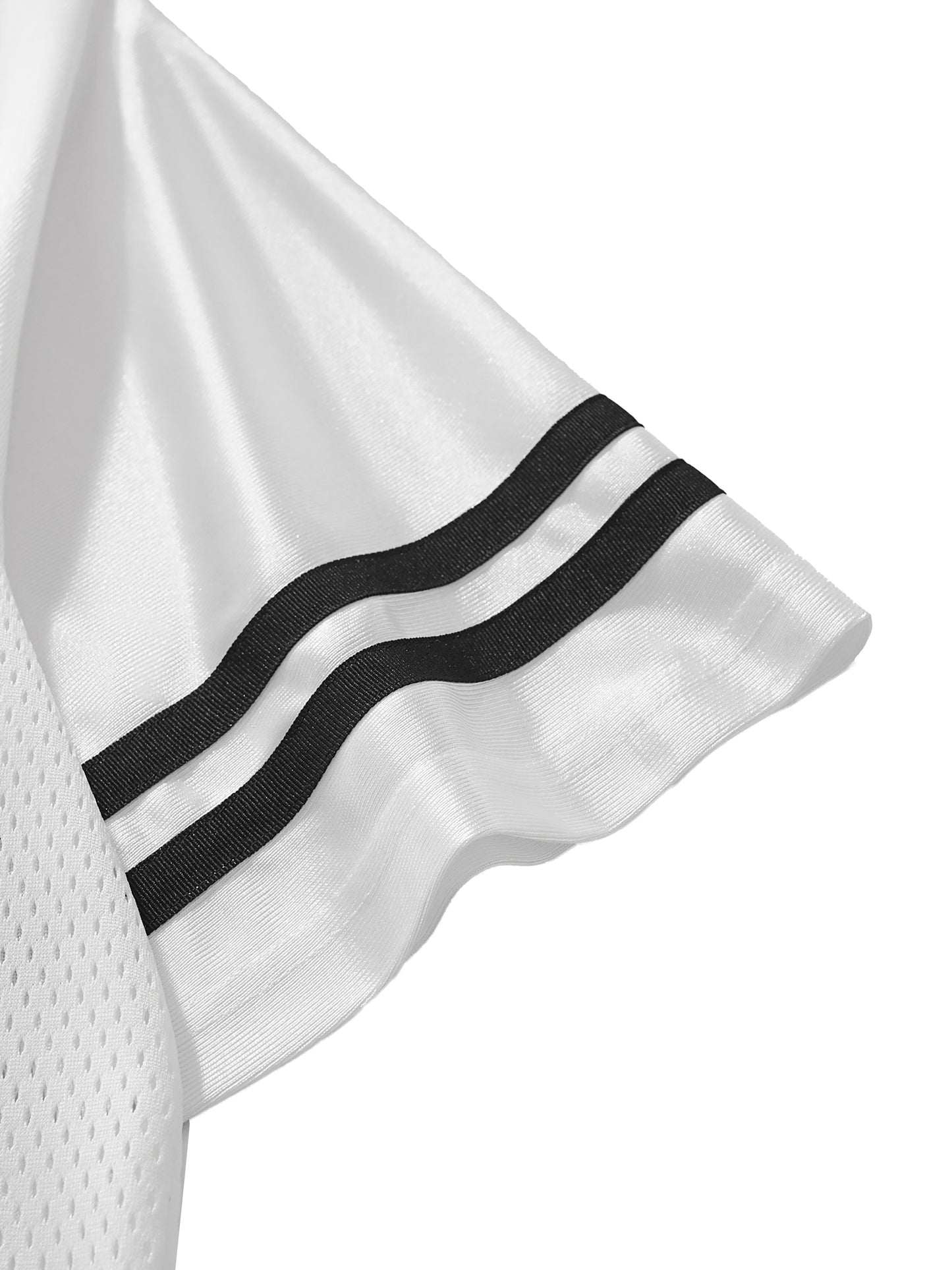 Progression Sessions Black  & White Taped Mesh T-Shirt