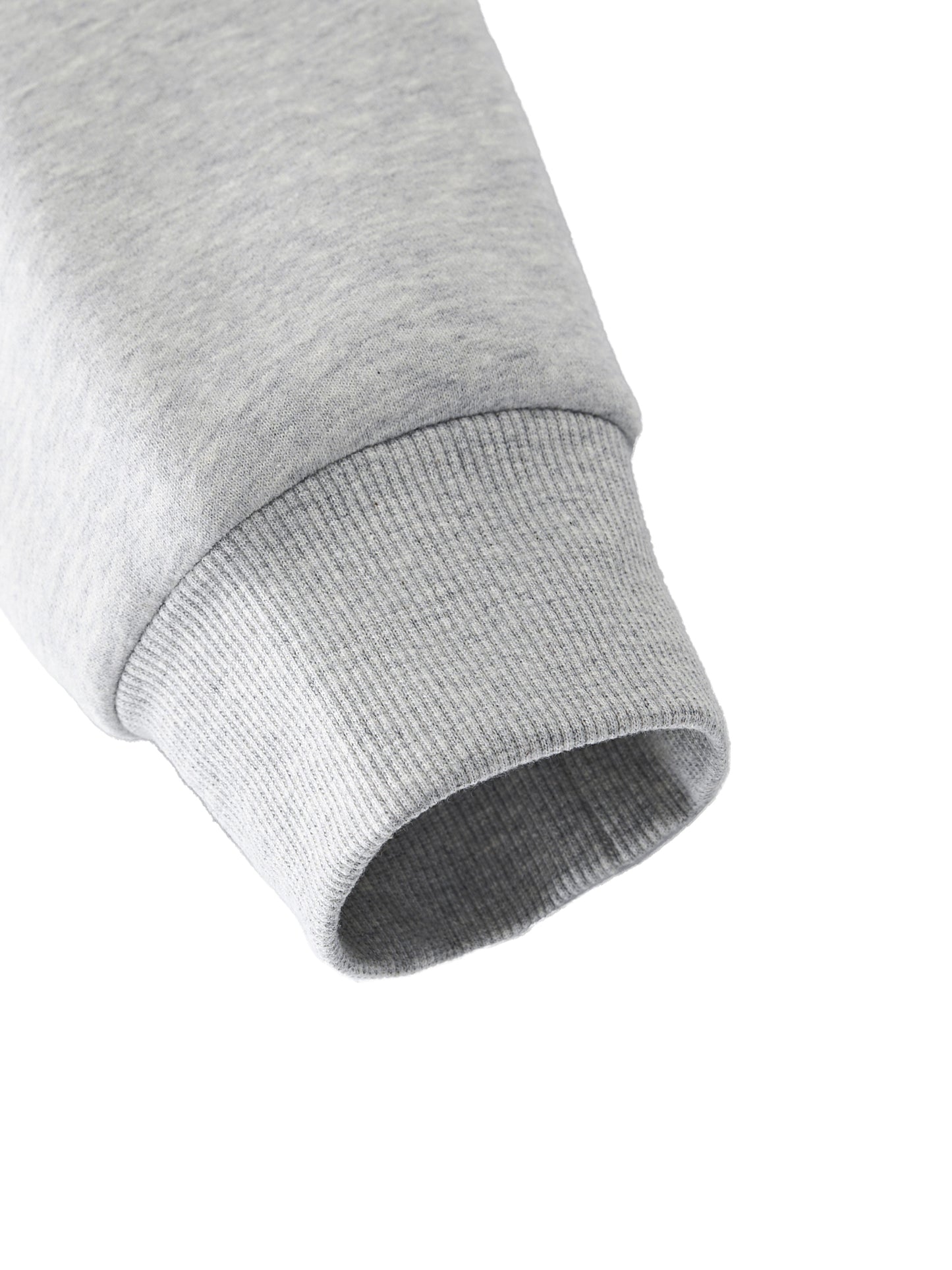 Ps&Qs Grey - Essential Fleece Mock-Neck Crew Sweatshirt