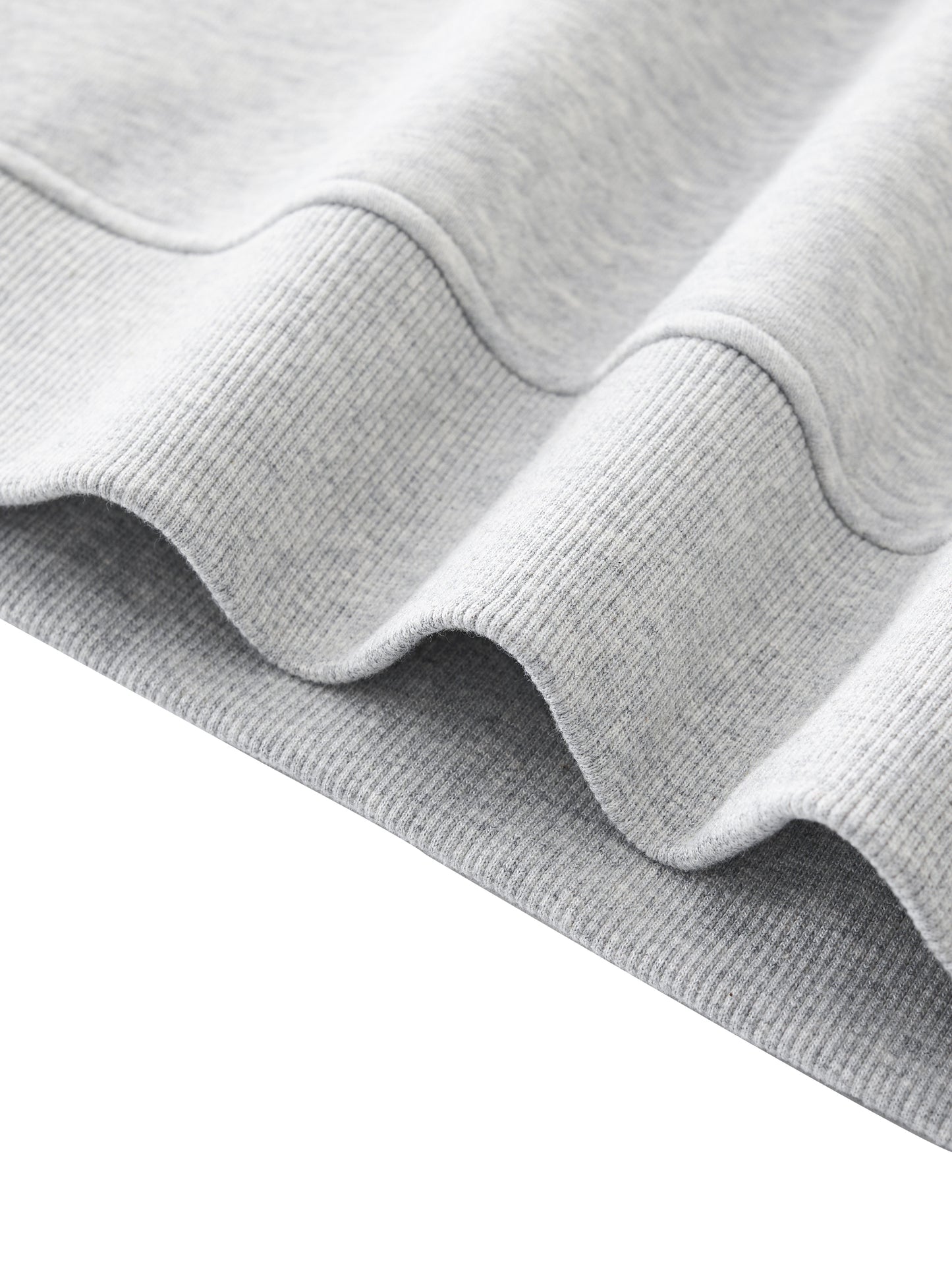 Ps&Qs Grey - Essential Fleece Mock-Neck Crew Sweatshirt