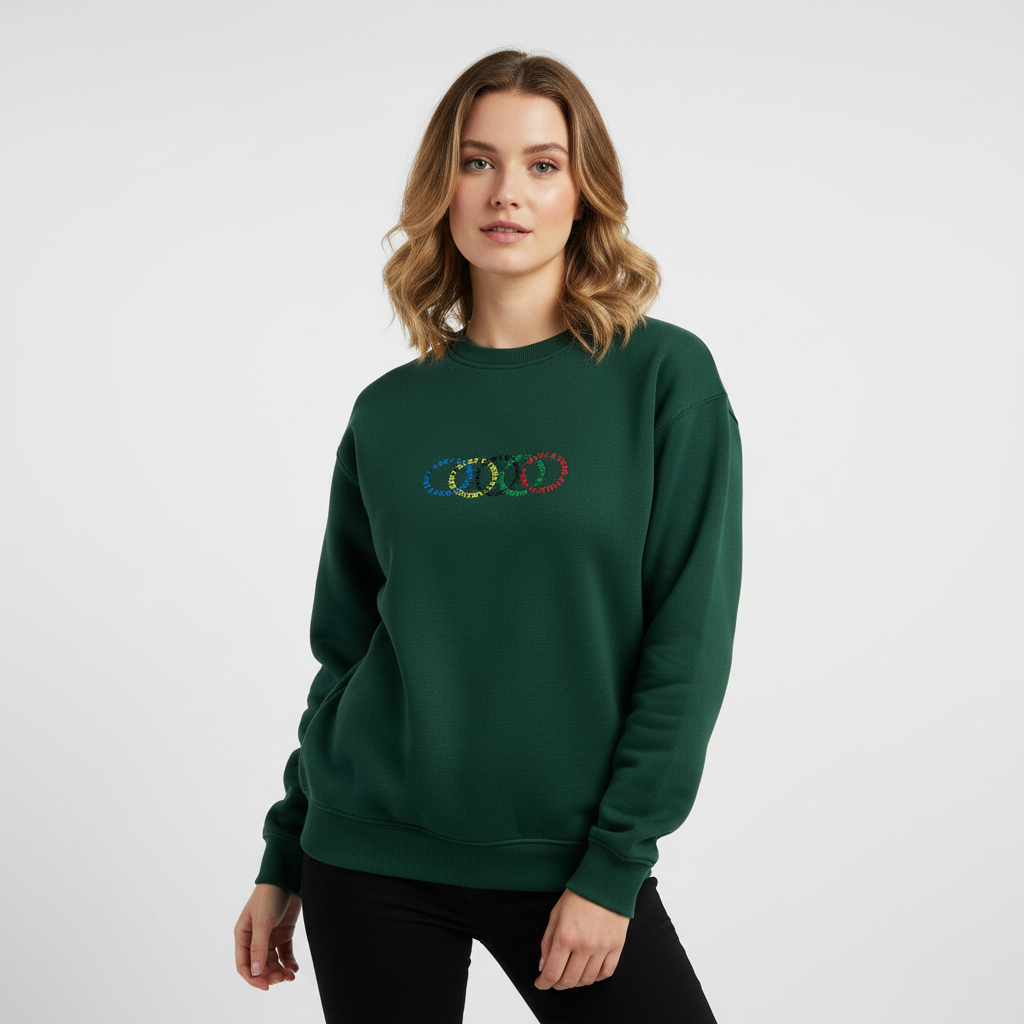 4 Rings Horizontal Fleeced Sweatshirt