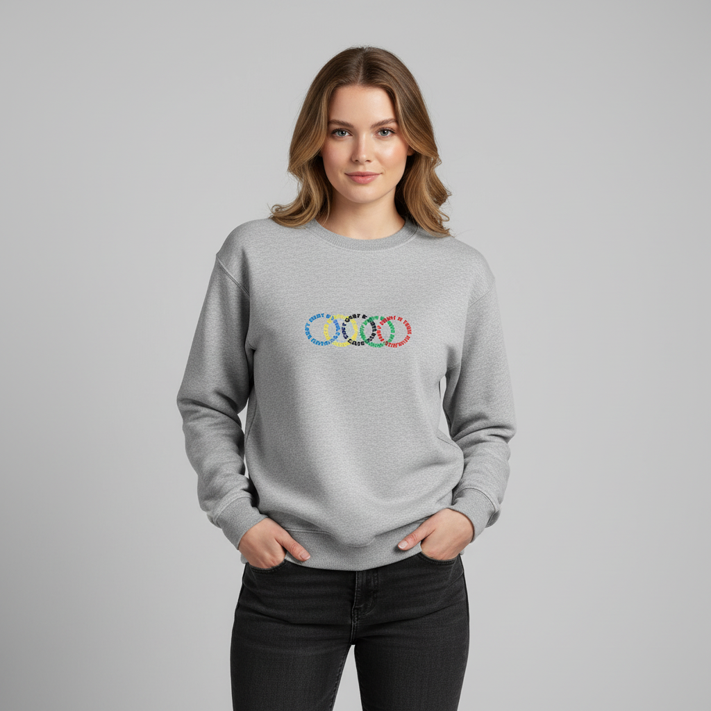 4 Rings Horizontal Fleeced Sweatshirt