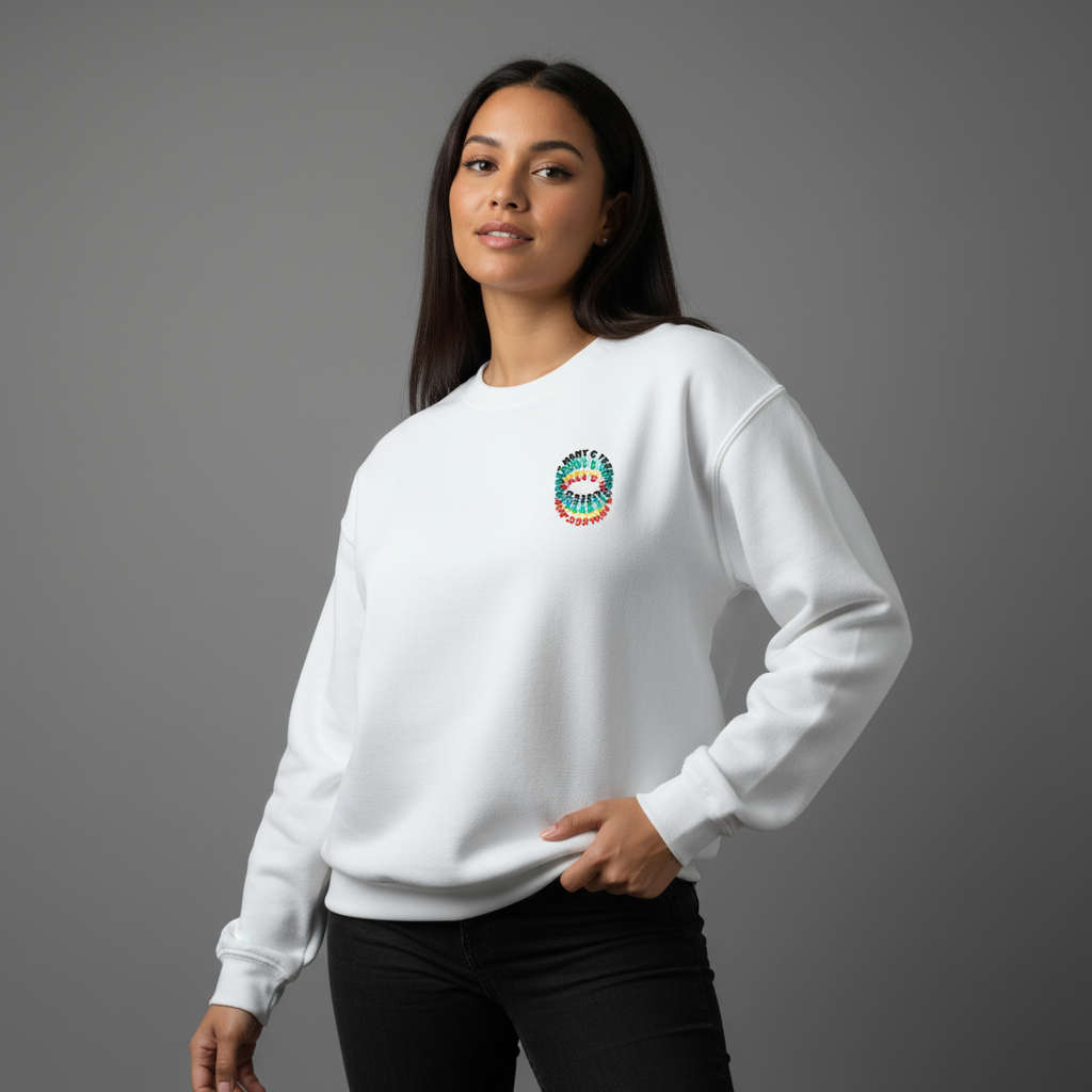 Ring Blur Centre Fleeced Sweatshirt