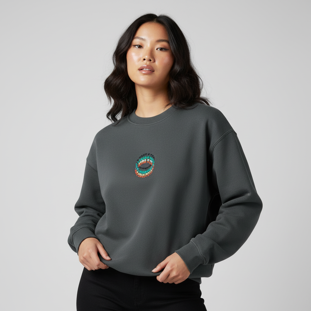 Ring Blur Centre Fleeced Sweatshirt