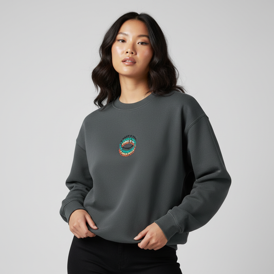 Ring Blur Centre Fleeced Sweatshirt