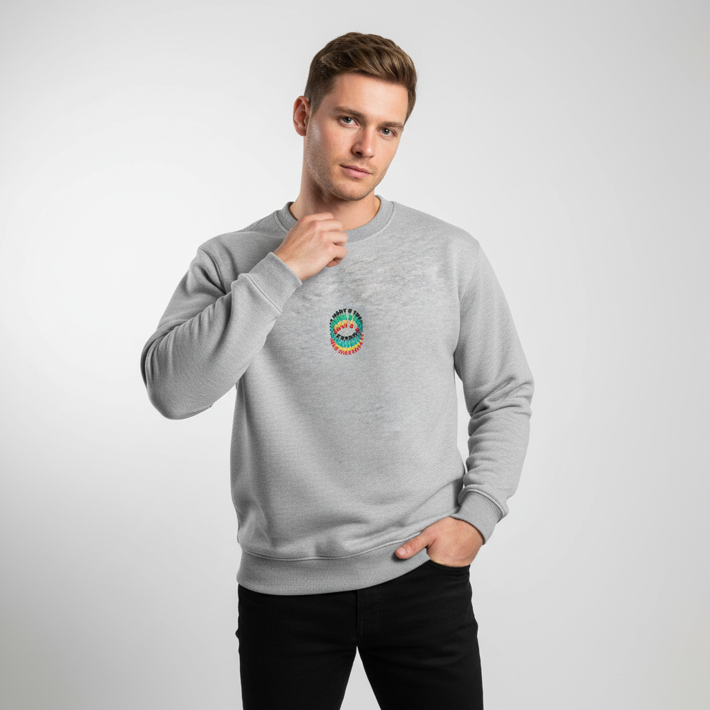 Ring Blur Centre Fleeced Sweatshirt