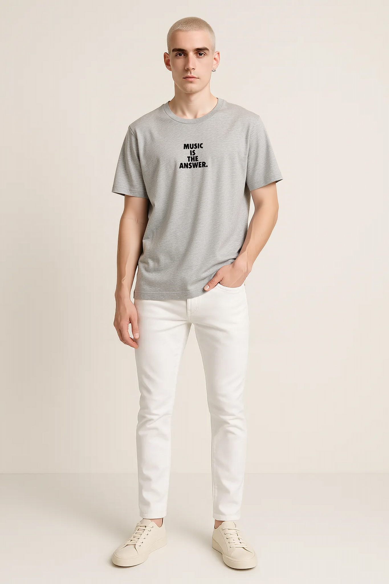 'Music is the Answer' - Mens Regular Tee